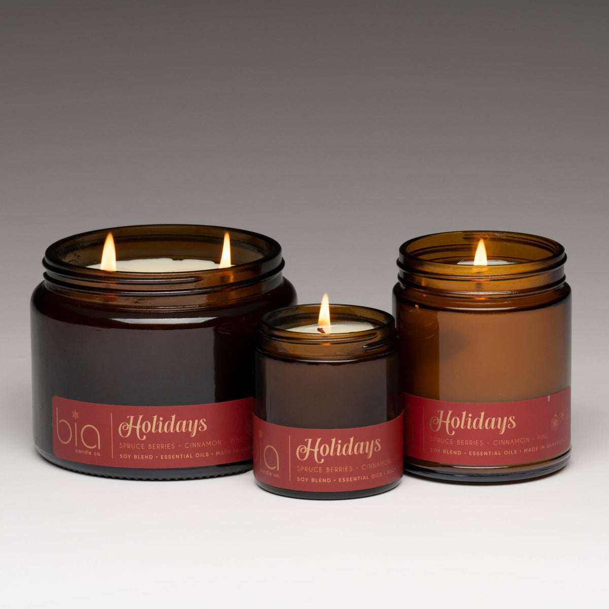Holidays Soy Blend Candle — Cinnamon, Orange Peel, Pine & Vanilla