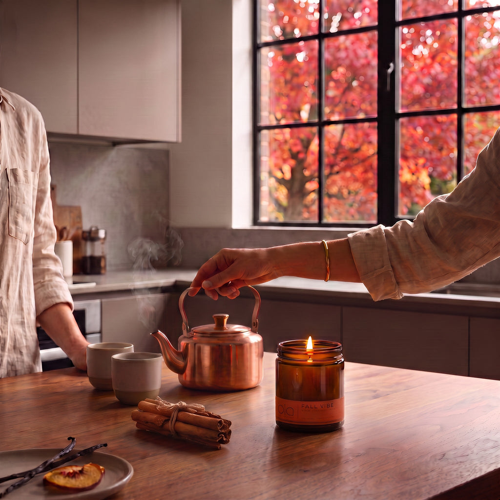 Fall Vibe Functional Mood Boosting Candle - Calming & Grounding