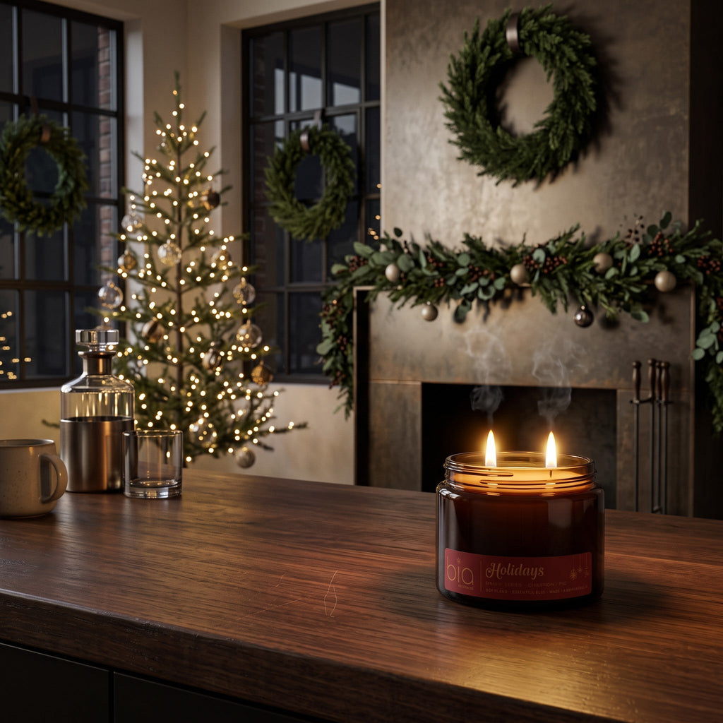 Holidays Soy Blend Candle — Cinnamon, Orange Peel, Pine & Vanilla