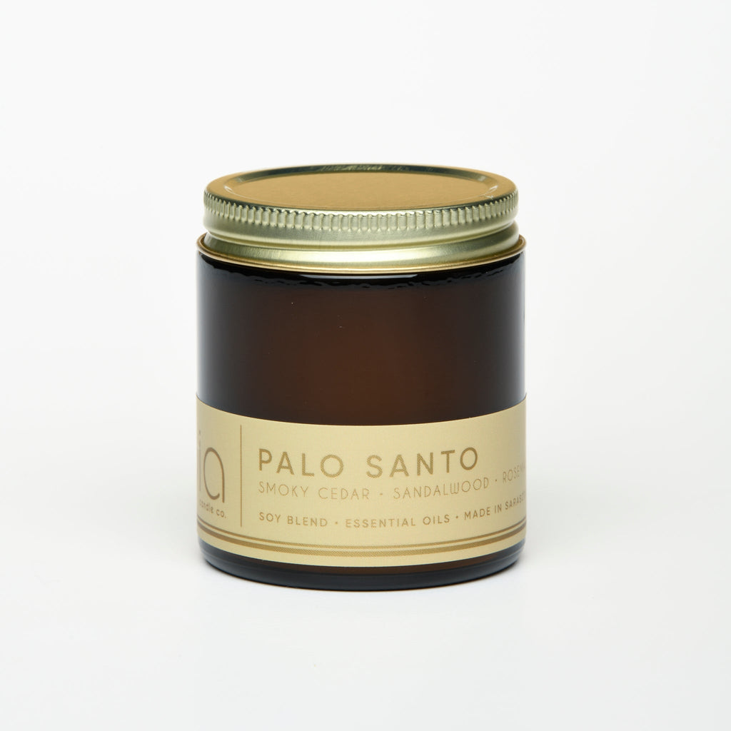 Palo Santo Soy Blend Candle — Cedarwood, Incense & Sandalwood
